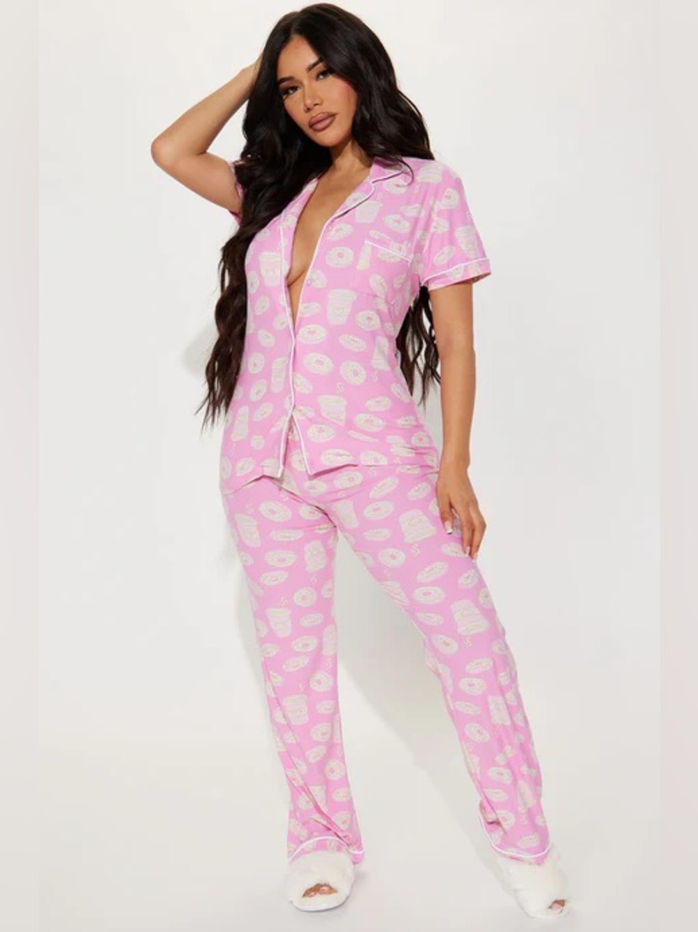 Fashion Nova Coffee And Donuts PJ Pant Set 💗
